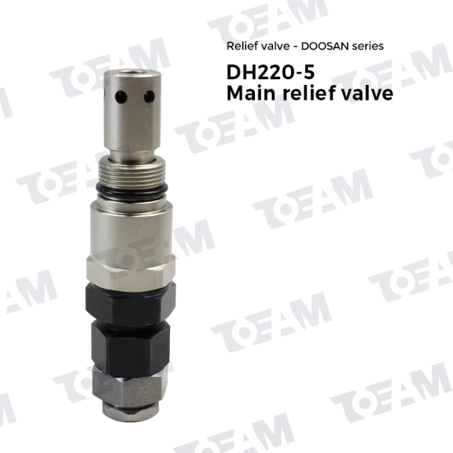 Signs, causes, troubleshooting, repair, and prevention of hydraulic pressure relief valve leaks. dh220 5 excavator main relief valve for doosan dh220 5 excavator