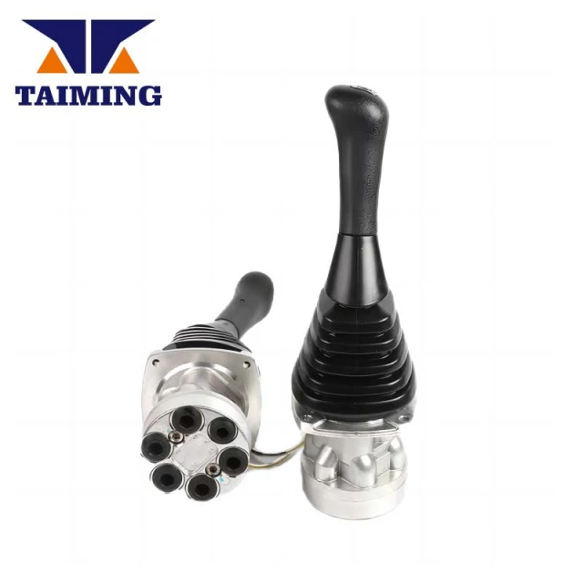 split type wheel excavotor left right joystick
